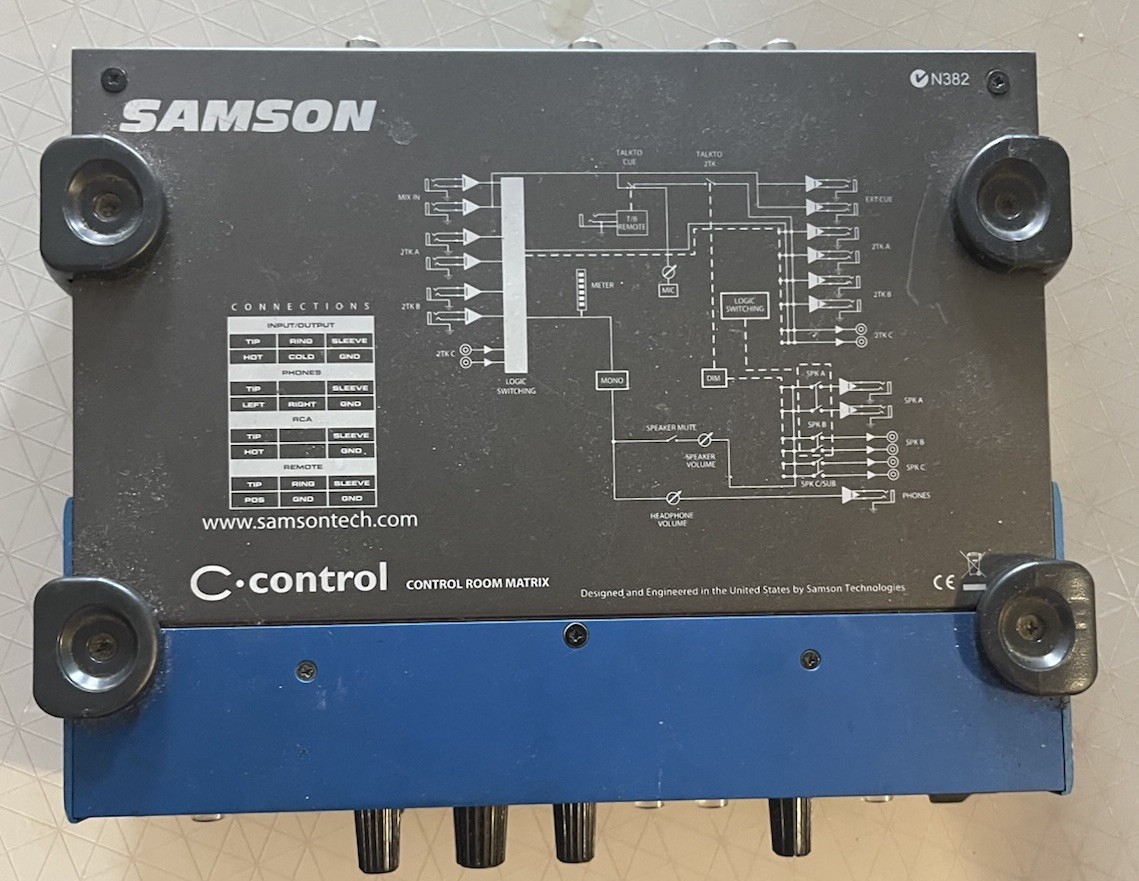 Samson C-Control Control Room Matrix Studio Monitor Switcher AS-IS Used
