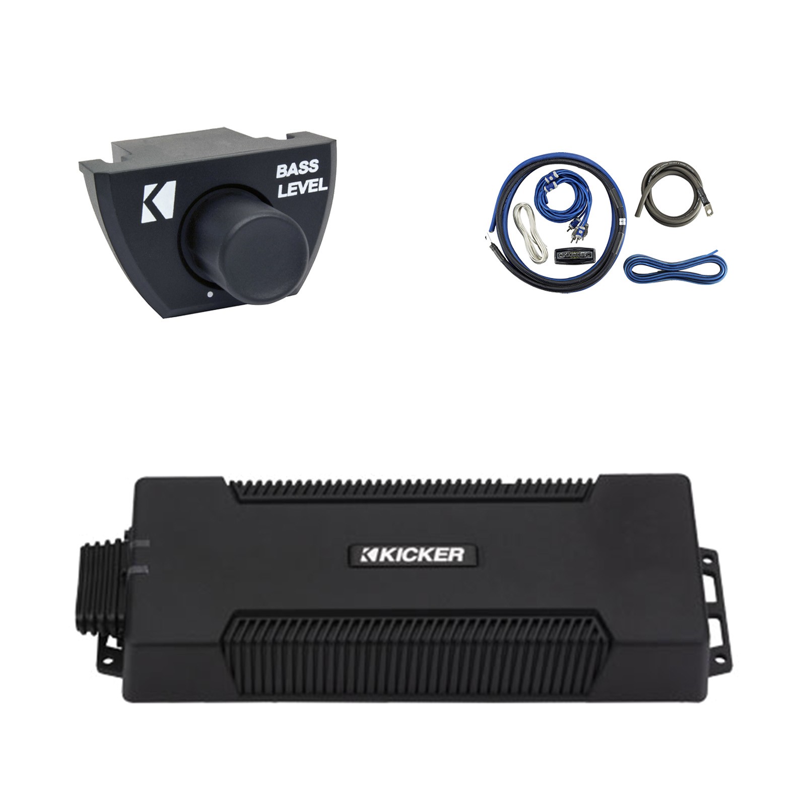 Kicker PXA10005 Waterproof 5 Channel 1400 Watt Amplifier w/Kit, Remote