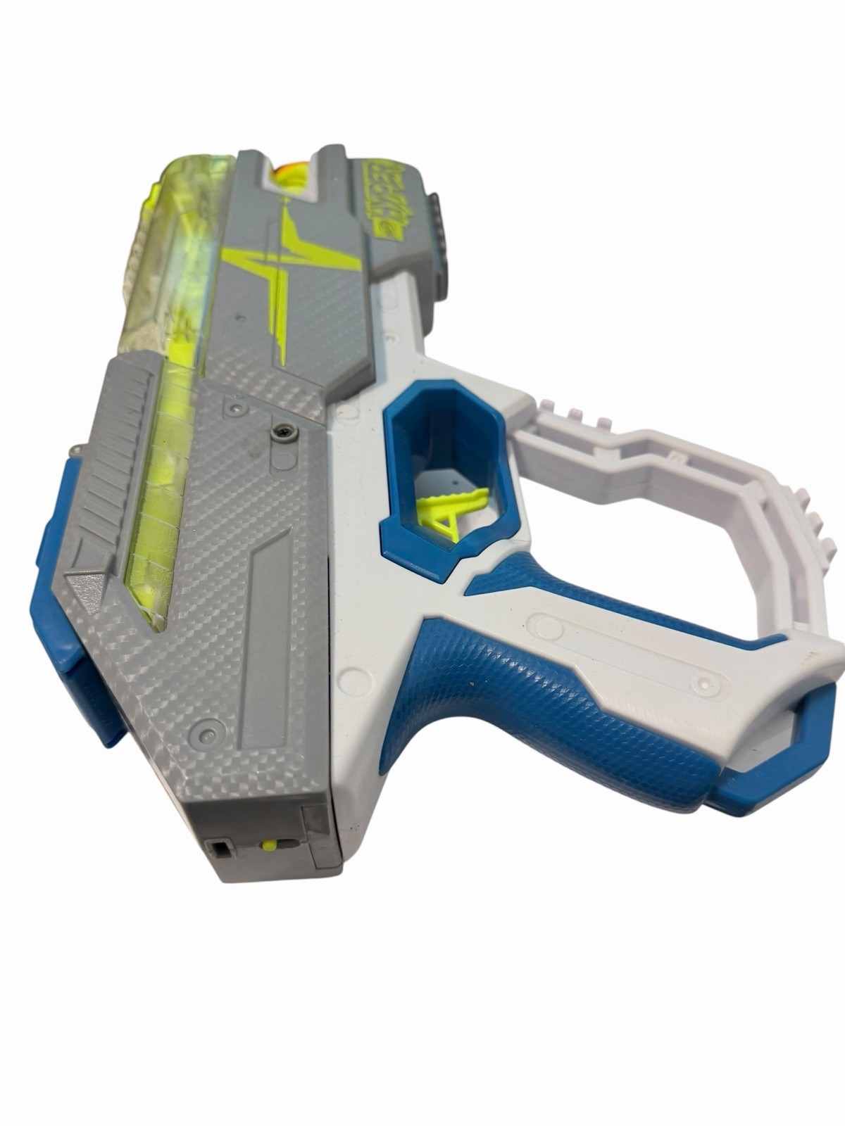 Nerf Hyper Rush 40 Pump Action Blaster White Gray Blue Excellent Used Condition
