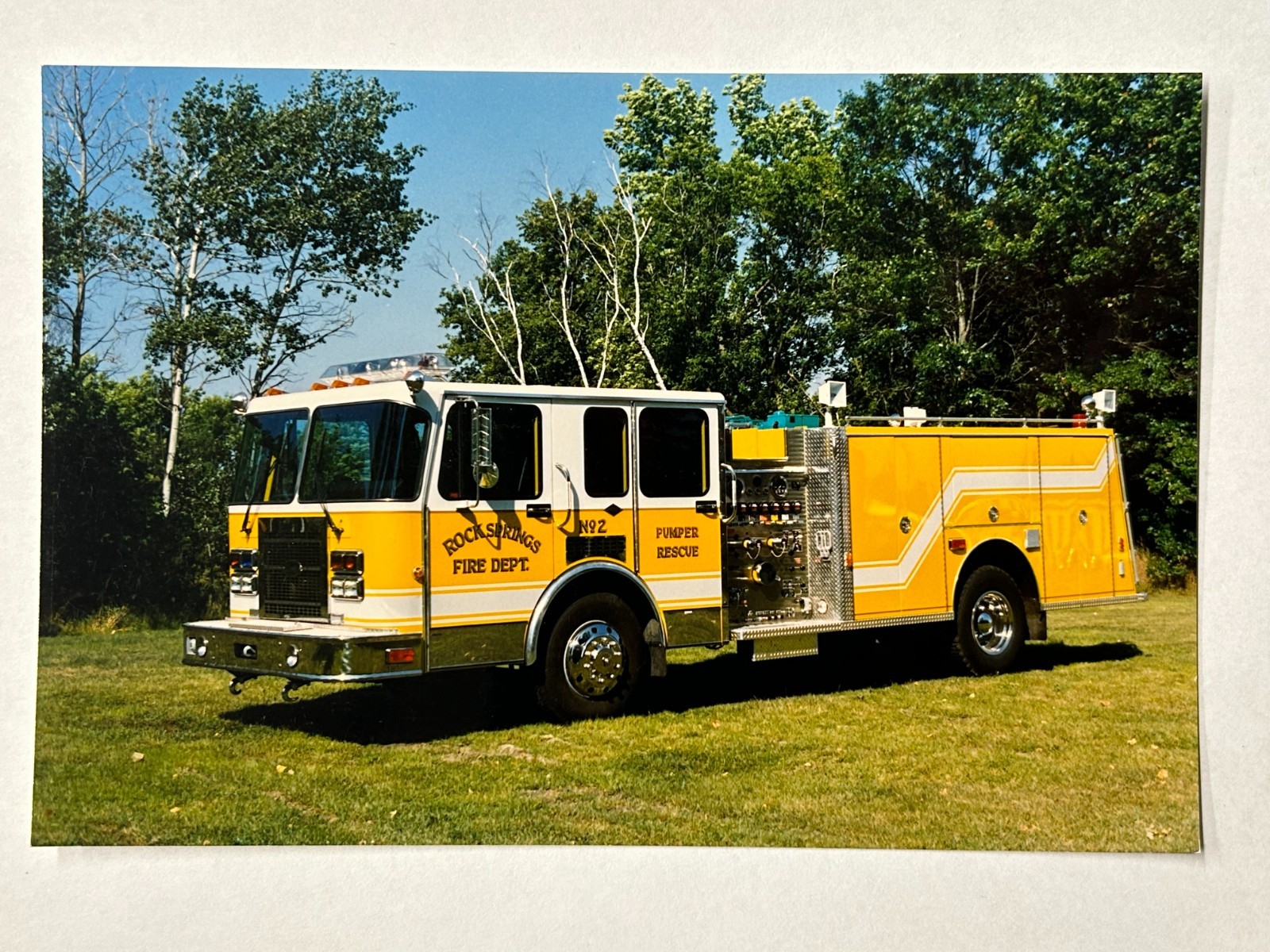Rock Springs WY Spartan General Safety pumper Fire Apparatus Print A62