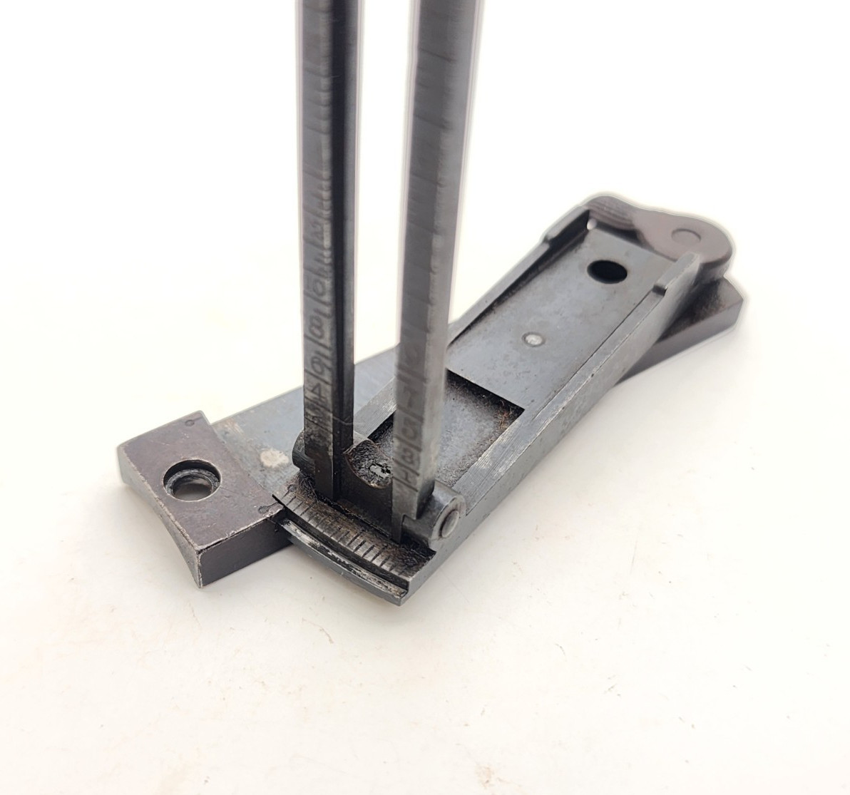 Antique 1901 Krag Rear Sight/Base No Ladder Missing Slide