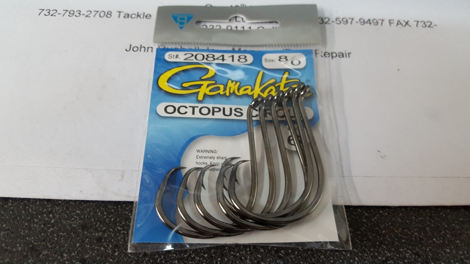 1 Pack Gamakatsu Octopus Circle Hooks 8/0 #208418 6 Pack FREE SHIPPPING