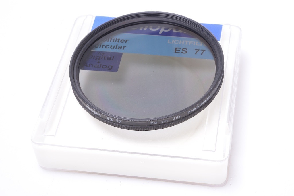 ✅ HELIOPAN CIRCULAR *MINT* POL FILTER ES 77, 77MM POLARIZER, POLARIZING