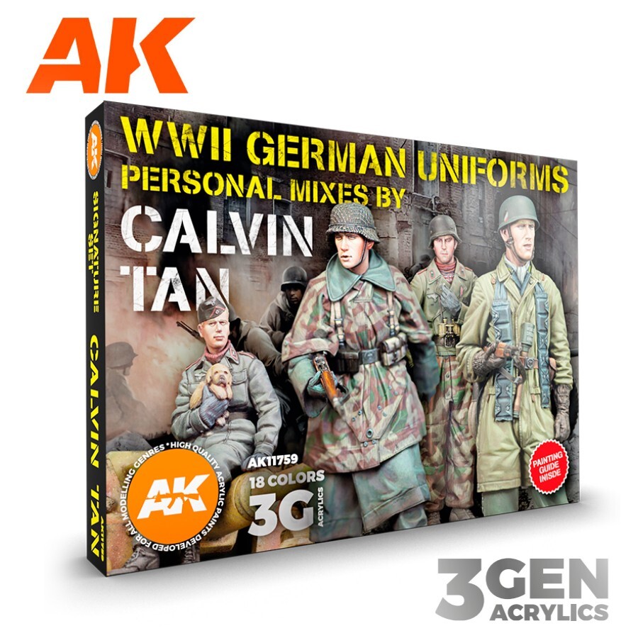 AK Interactive: WWII Uniforms - Signature Paint Set Calvin Tan - AK11759