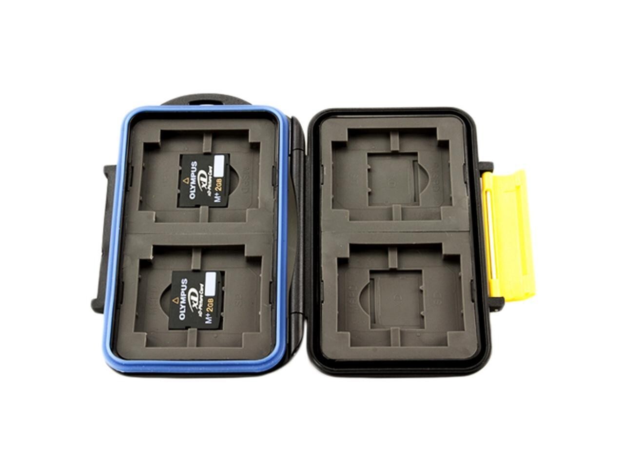 JJC Rugged Waterproof Memory Card Case MC-3 (4xCF/4xXD/4xSD/4xMS PRO Duo)