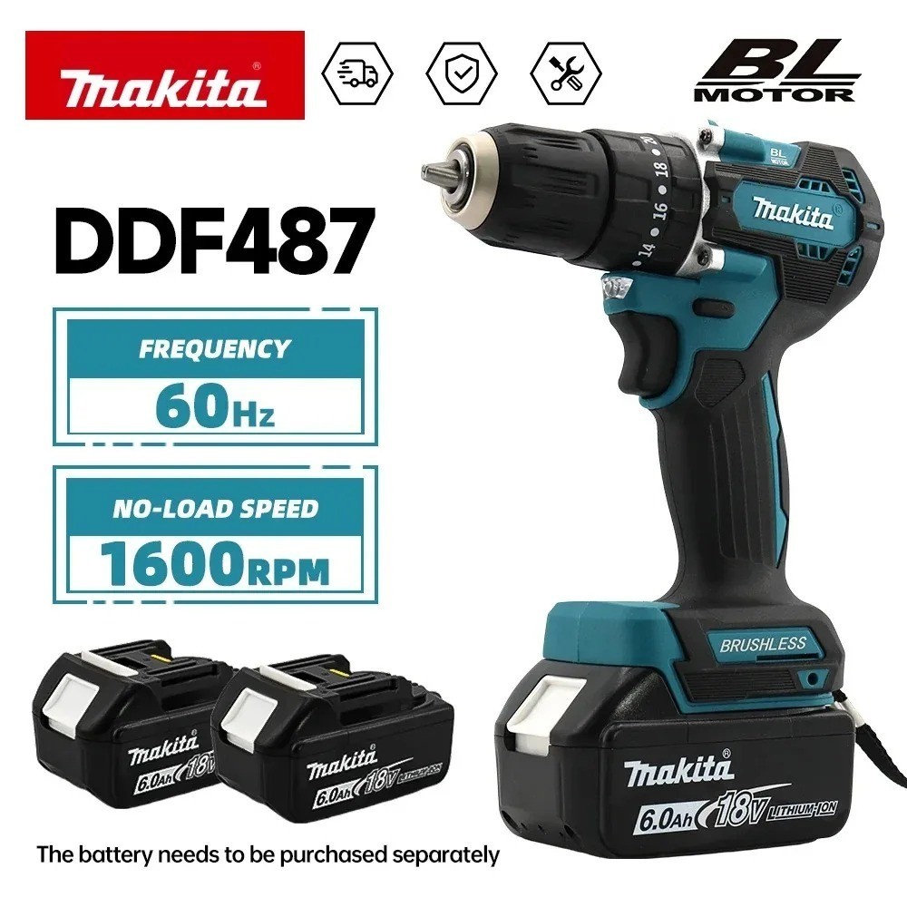 Makita DDF487 18V Brushless Cordless Driver Drill Electric Drill Tool Only