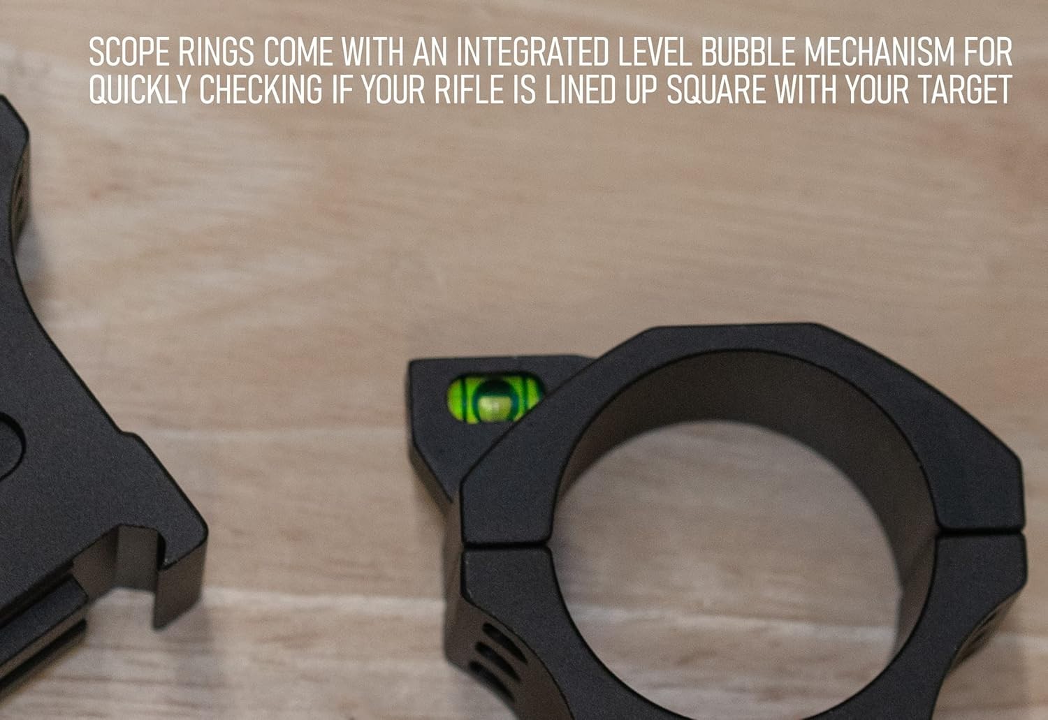 Monstrum Precision Scope Rings with Integrated Level Bubble | 34 mm Diameter
