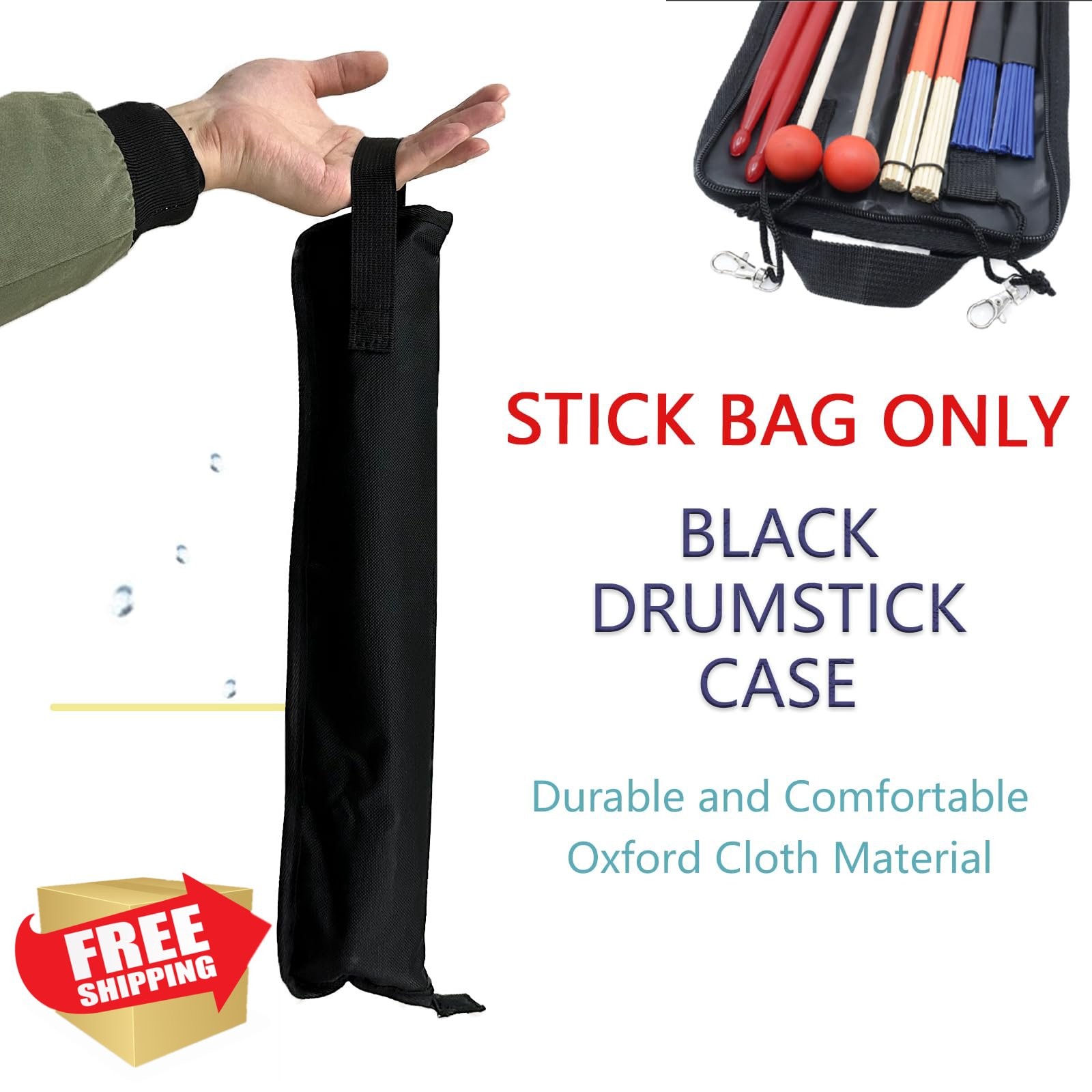 CashBeat Black Drum Stick Bag