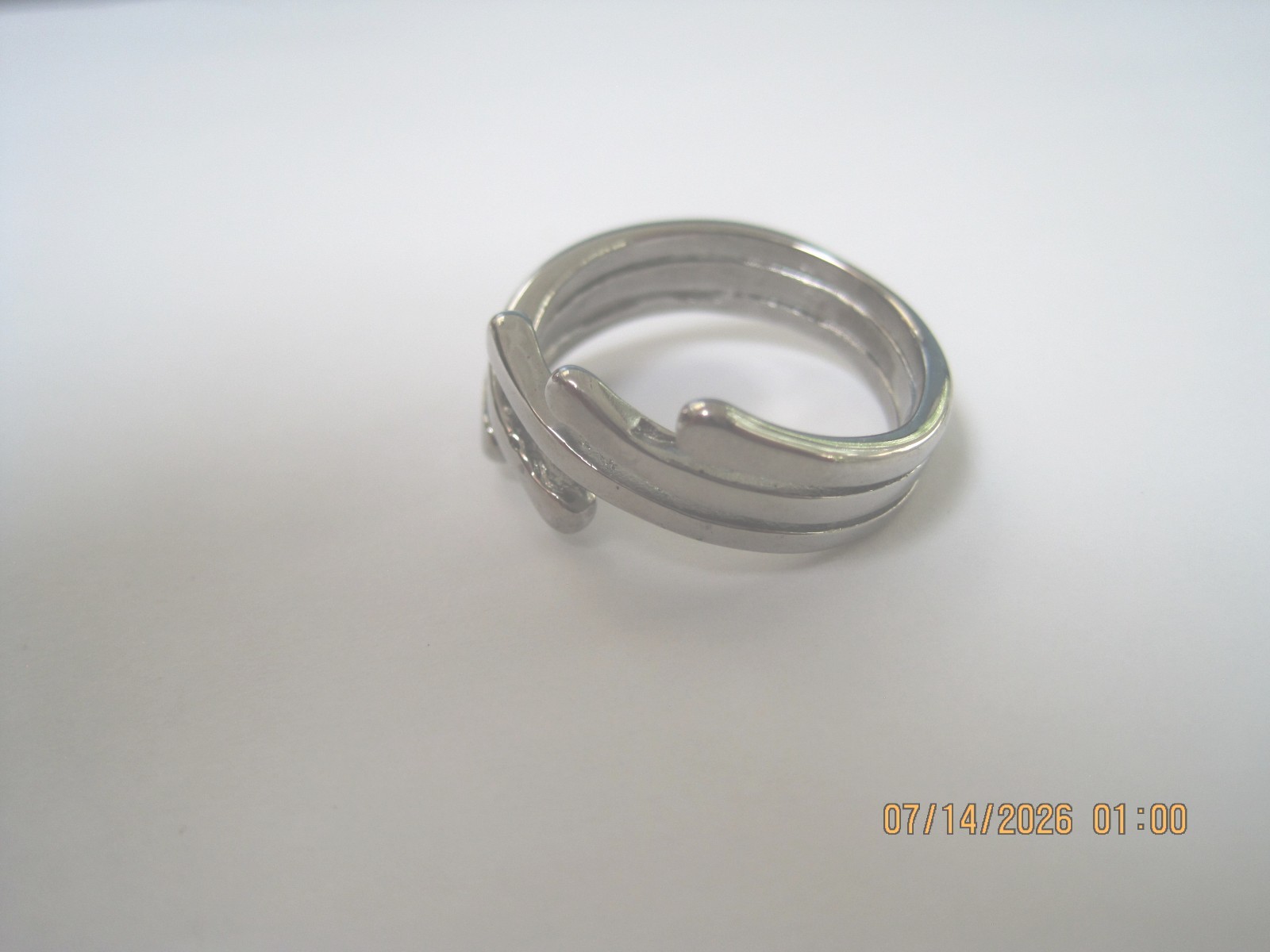 Stainless Steel 6 wire thumb ring-size 9