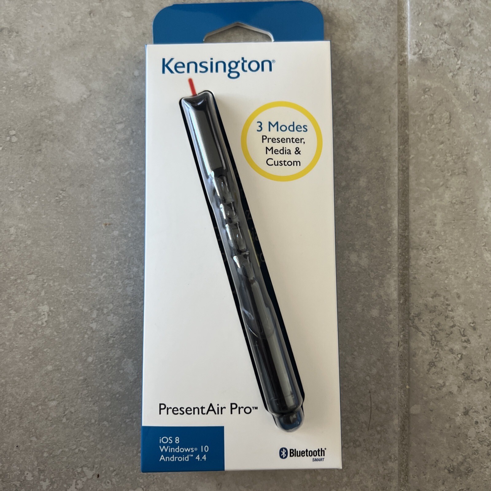 Kensington PresentAir Pro Bluetooth 4.0 LE Presenter Black + Laser K72448US