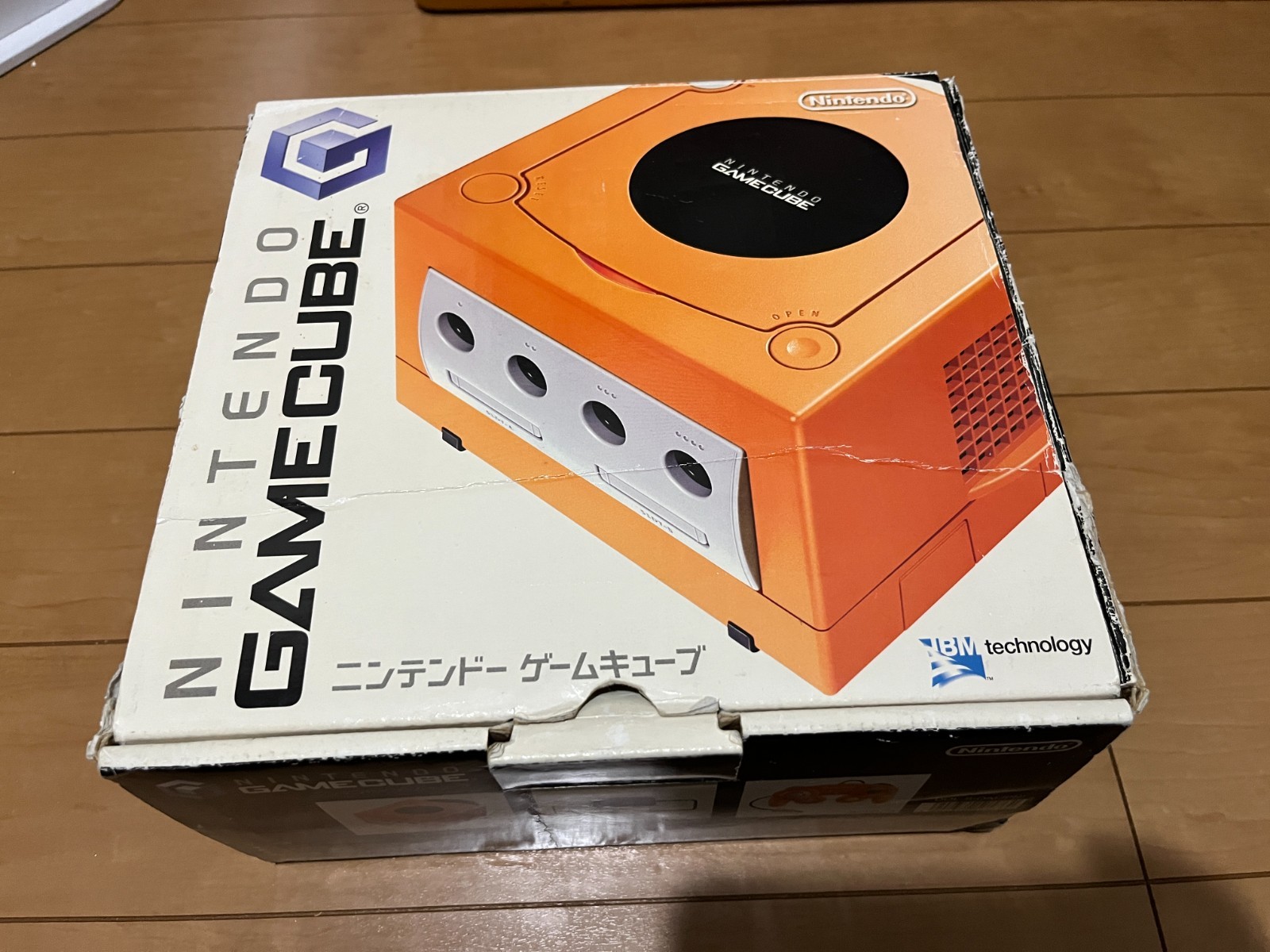 Nintendo GameCube Console & Controller Orange Color with BOX Japan 0320