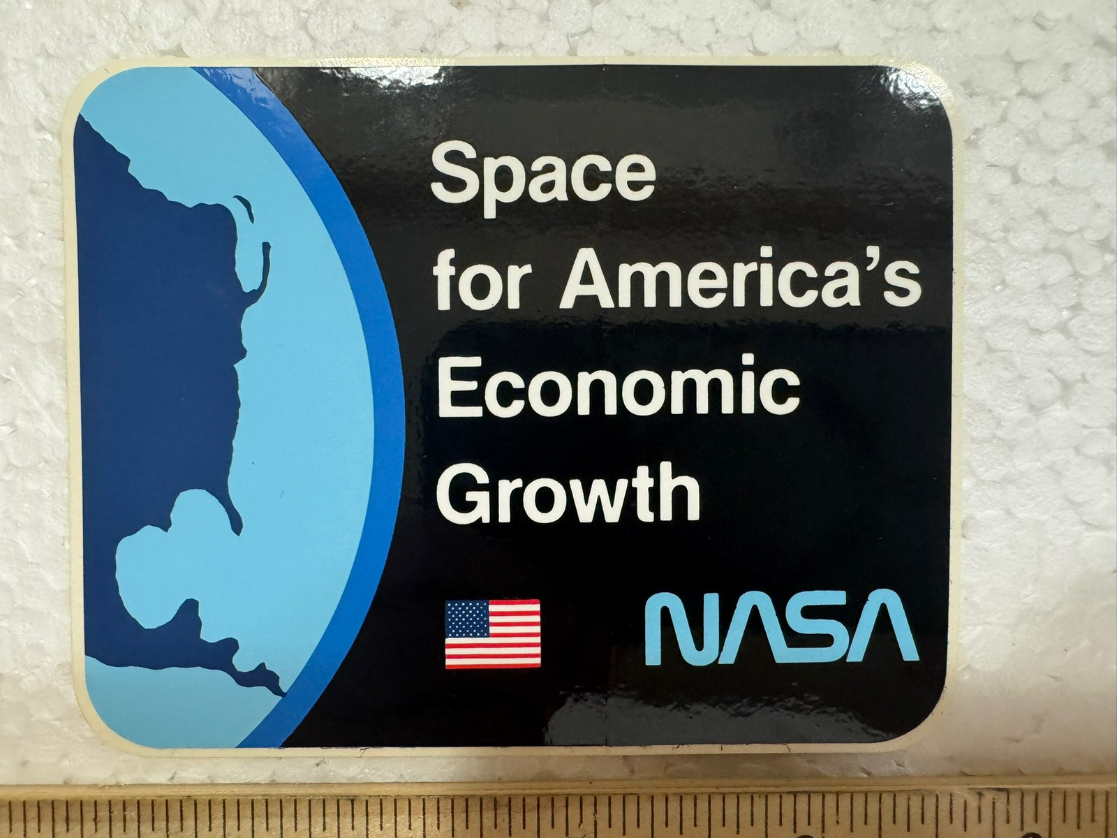 Vintage NASA Sticker - Space For America’s Economic Growth