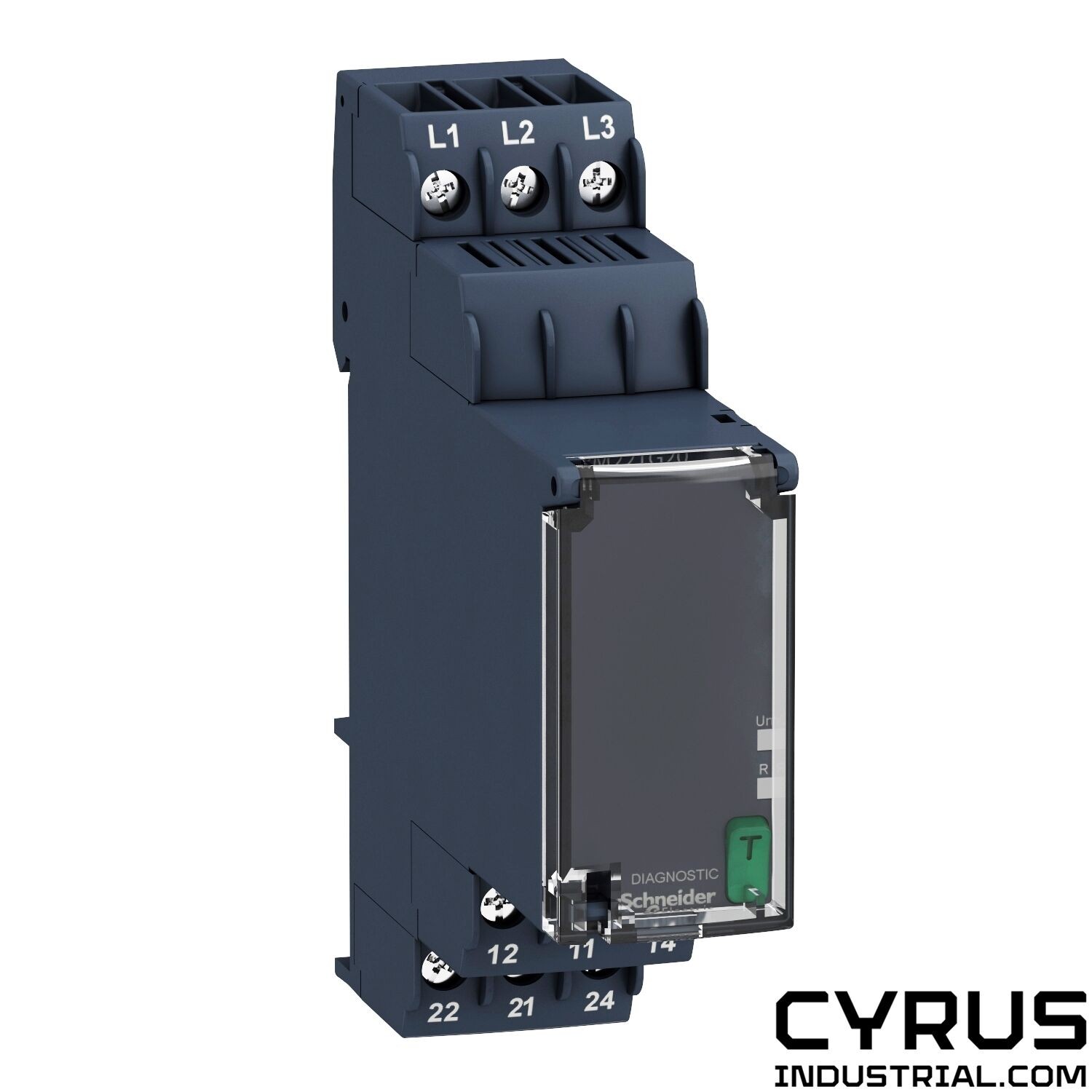 RM22TG20 Harmony, Modular 3-phase supply control relay, 8A, 2 CO, 183&hellip;528