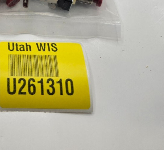 (QTY 2) E60272 Push Button Switch Red / 2 Lead Contact
