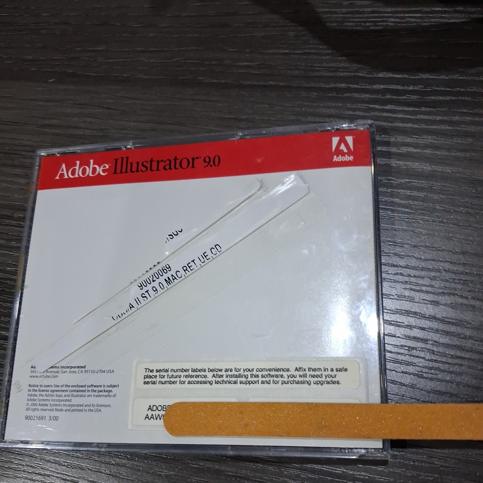 Adobe Illustrator 9.0 for Mac - Full Retail Version w/ Serial Numbers