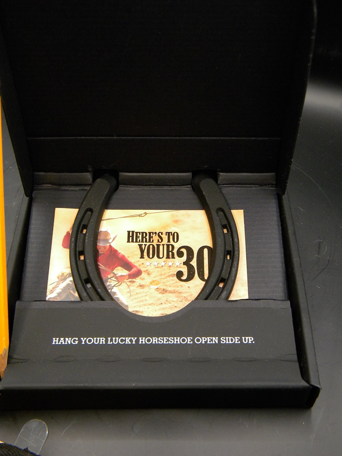 Marlboro 30th Birthday Collectible Lucky Cast Iron Horseshoe