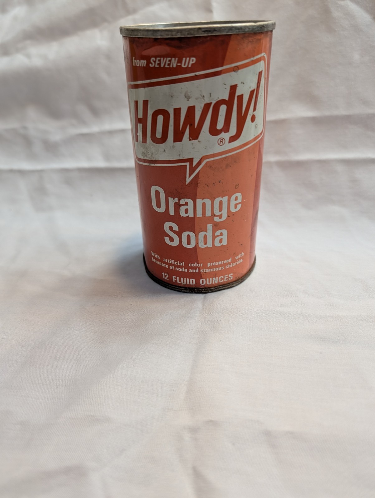 Howdy Orange soda can