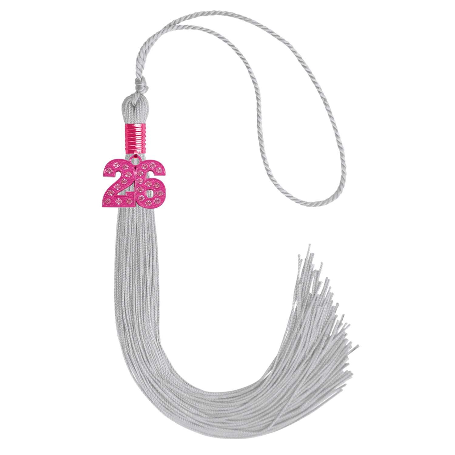 Endea Graduation Silver Graduation Tassel With Pink Bling Charm 2024