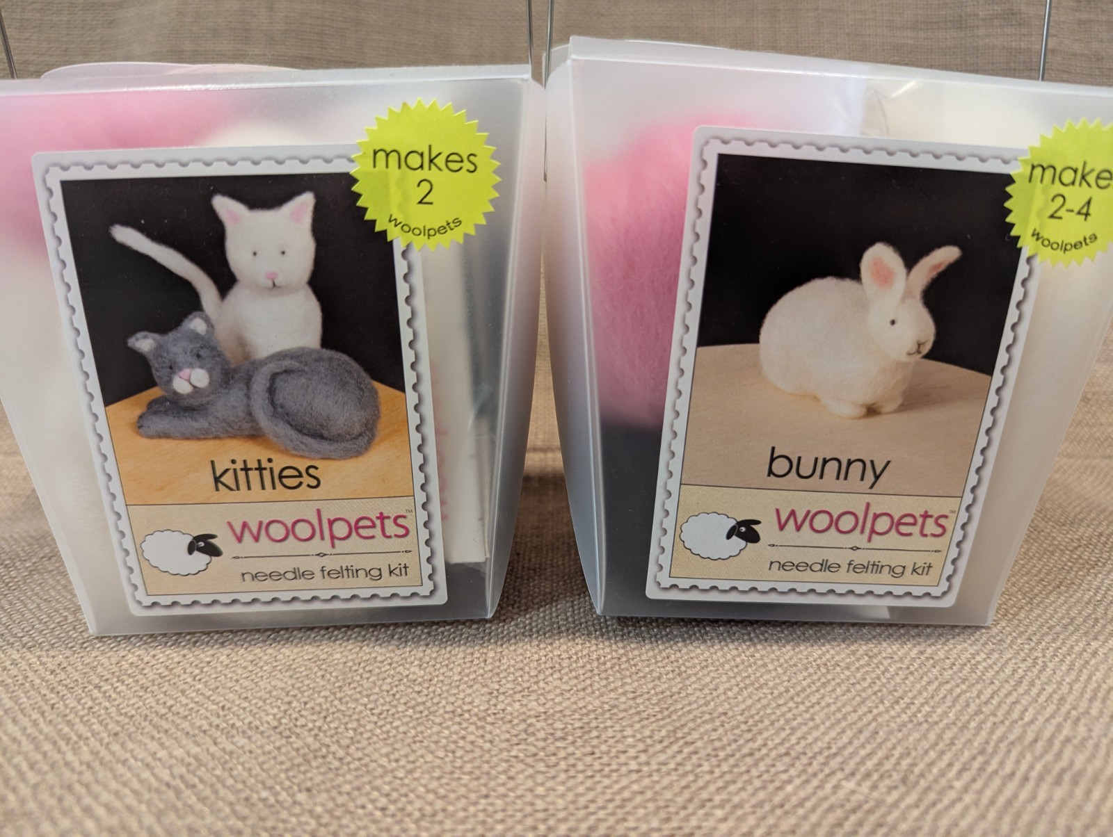 Set Of 2 Unused Needle Felting Kits - Create Adorable Kitties And Bunnies 🔥