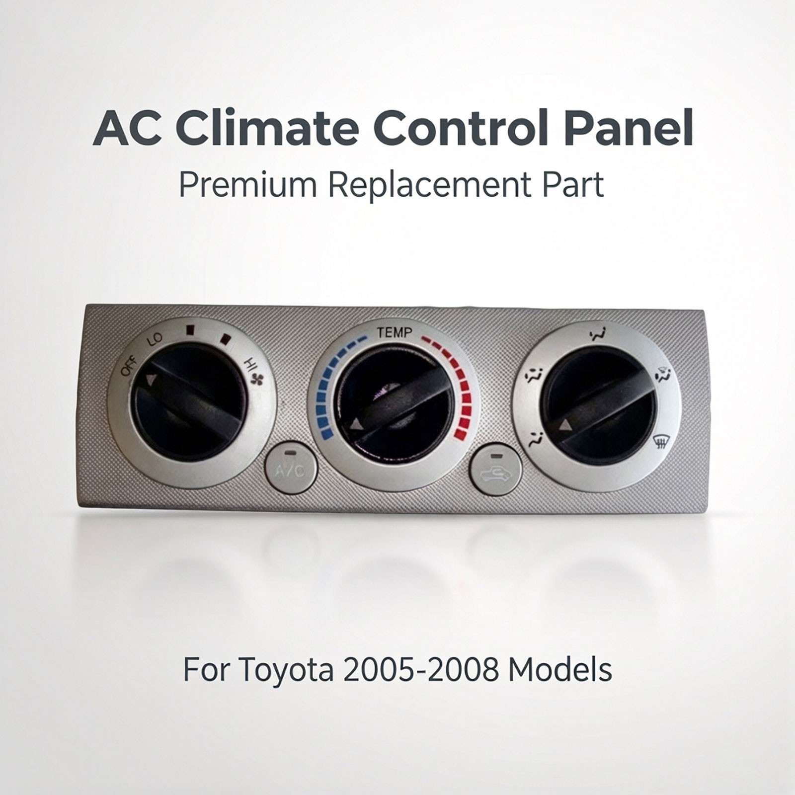 For 2005-2008 Toyota Tacoma Heater AC Climate Temperature Dash Control Silver