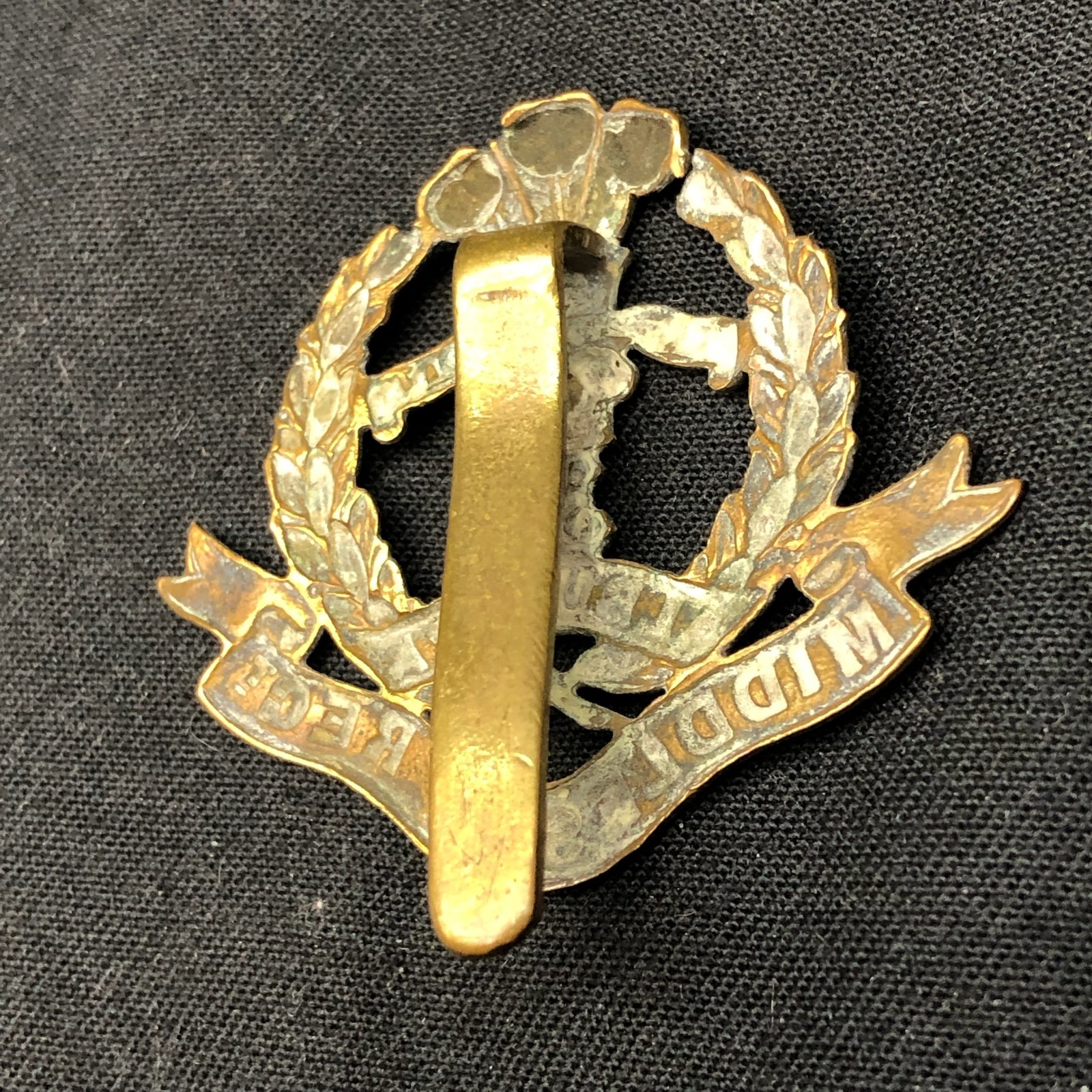 Original WW2 British Army Cap Badge - Middlesex Regiment