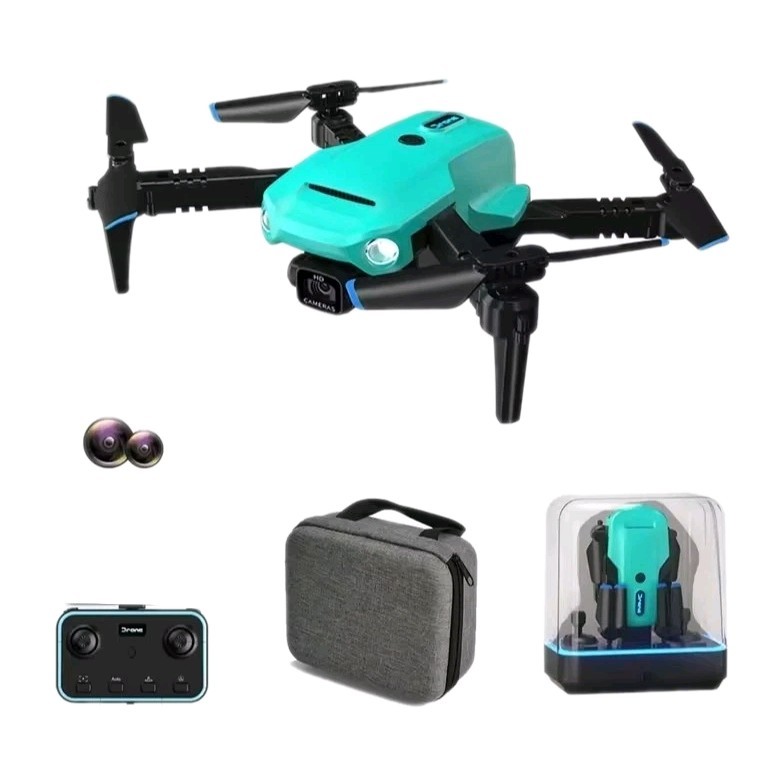 JJRC H111 Mini RC Drone Quadrocopter Dual Camera Open Box Tested W/ Case