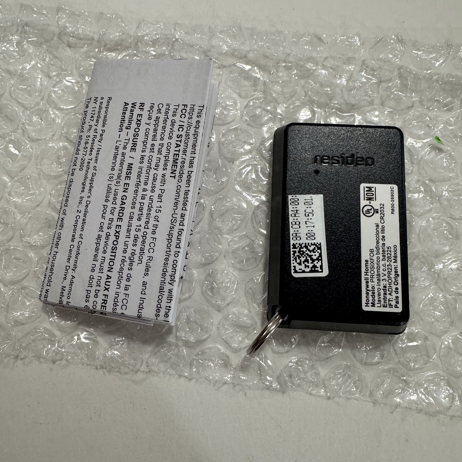 Honeywell Home PROSIXFOB ProSeries Wireless Key Fob New E51