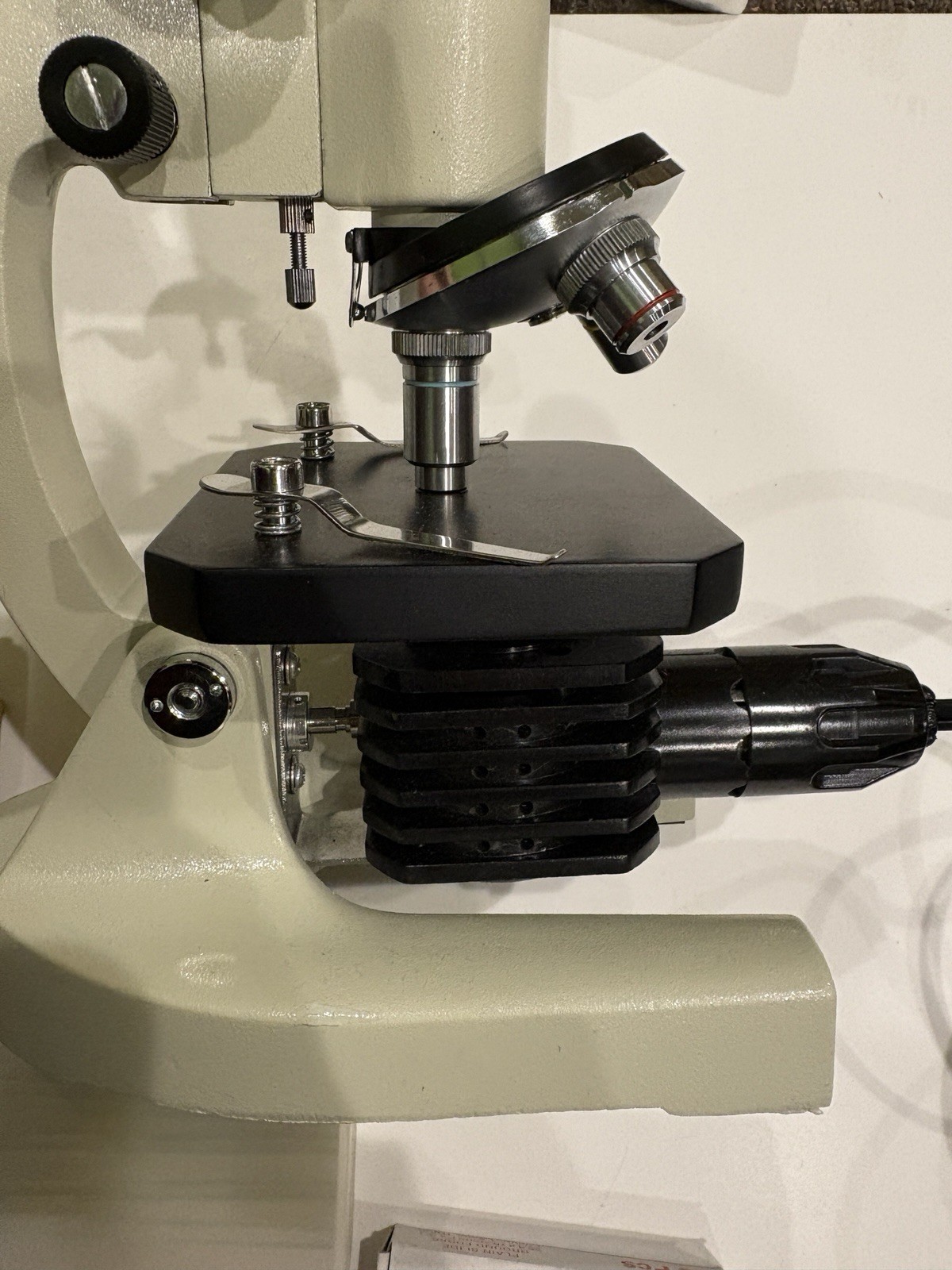 4, 10, 40x Beginner Biological Compound Monocular Microscope Homeschool Lot