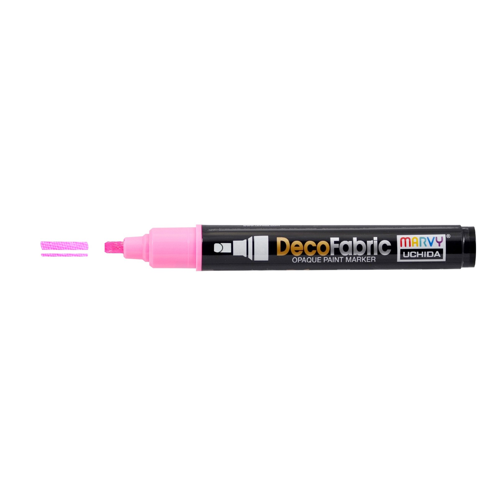 Uchida DecoFabric Opaque Paint Marker Chisel Tip-Pink