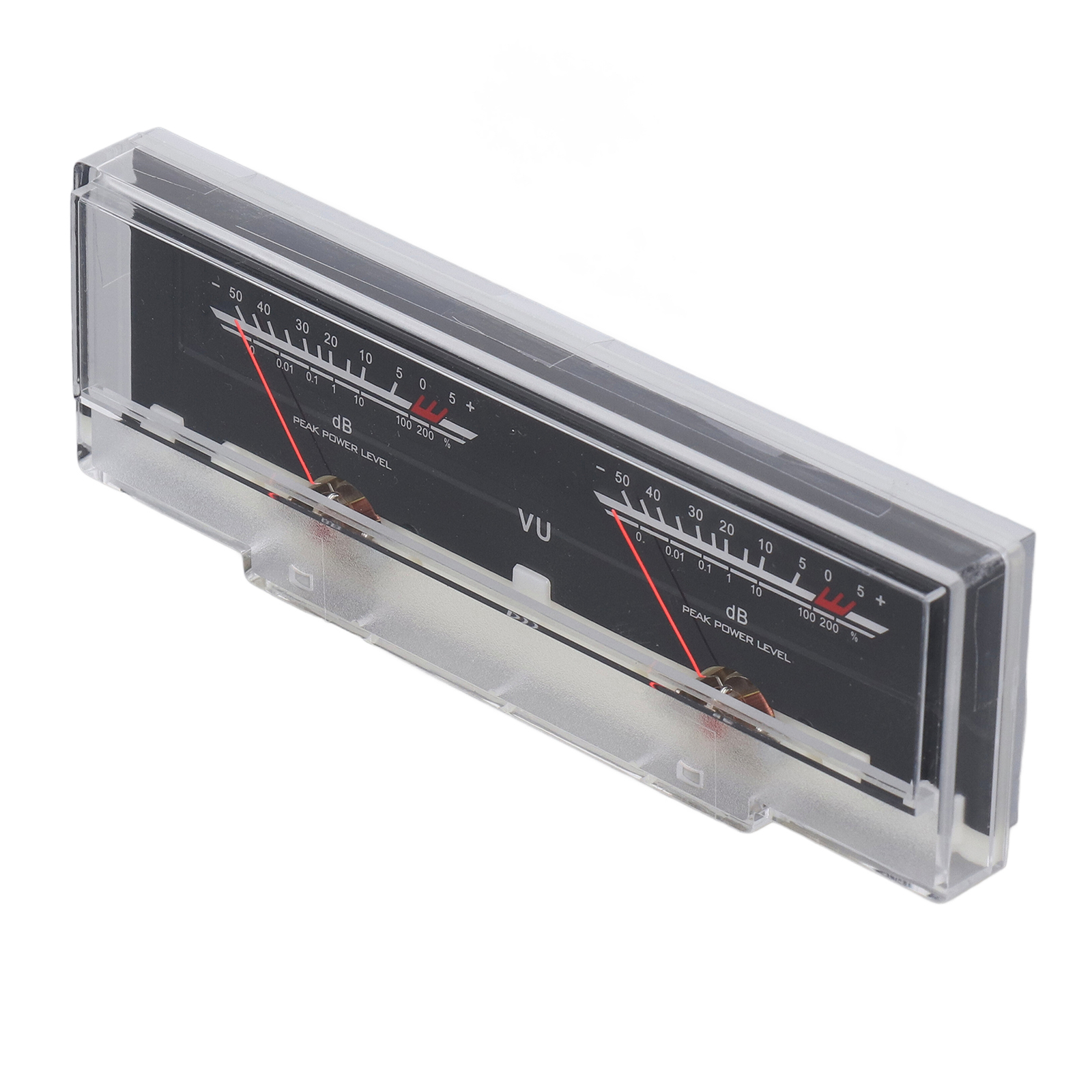 VU Meter Easy Operation ABS White Backlit High Accuracy VU Meter