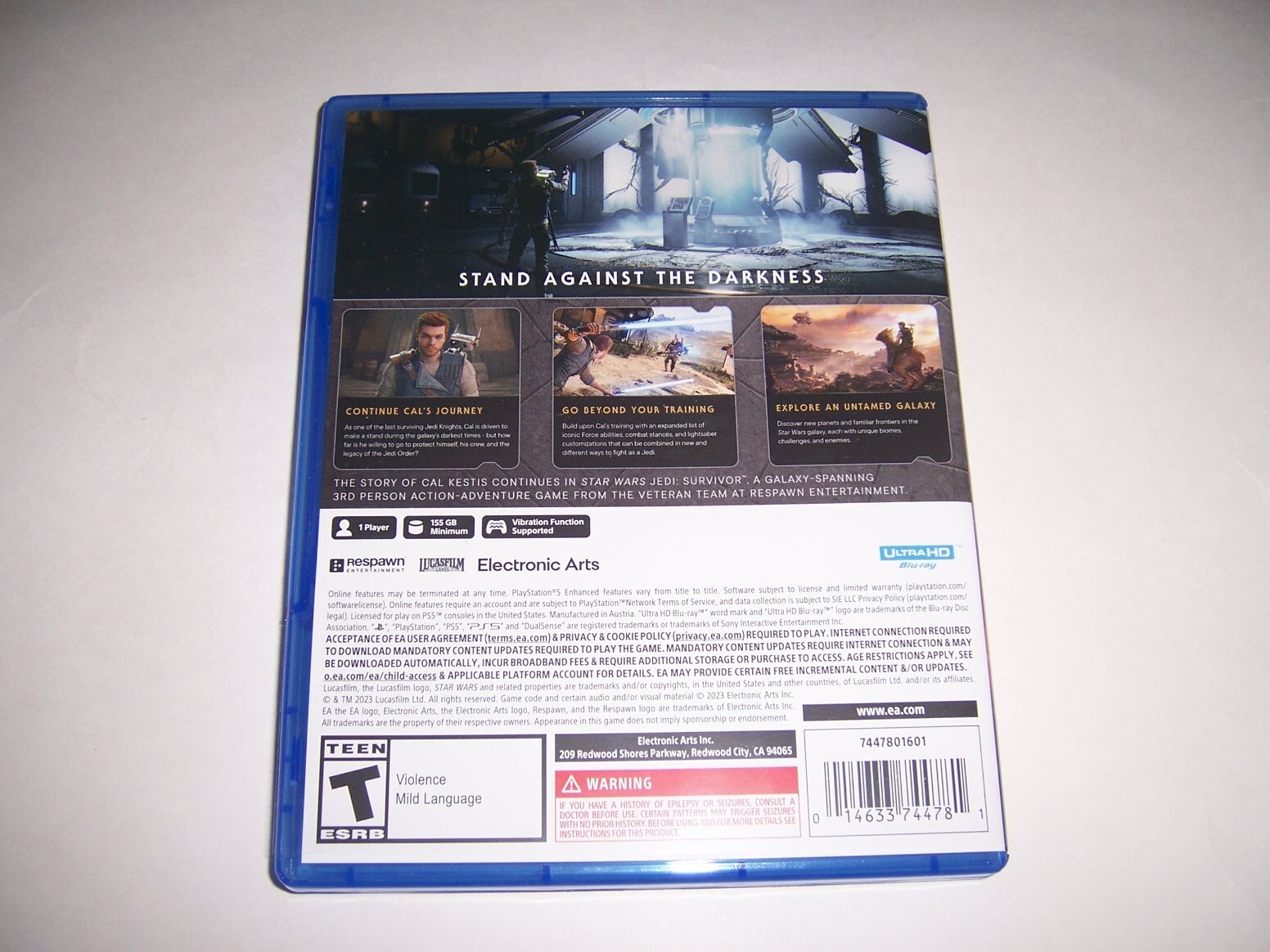 Replacement Box Case Only - Star Wars Jedi Survivor PlayStation PS5 AUTHENTIC