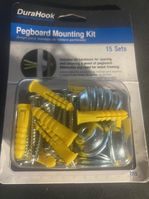 Triton 70015 DuraHook Steel/Plastic Pegboard Mounting/Spacers Kit (15 sets) NEW!