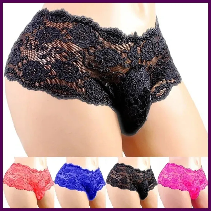 Men's Underwear Sexy Lingerie Sexy Panties Plus Siz Lace Sissy Male