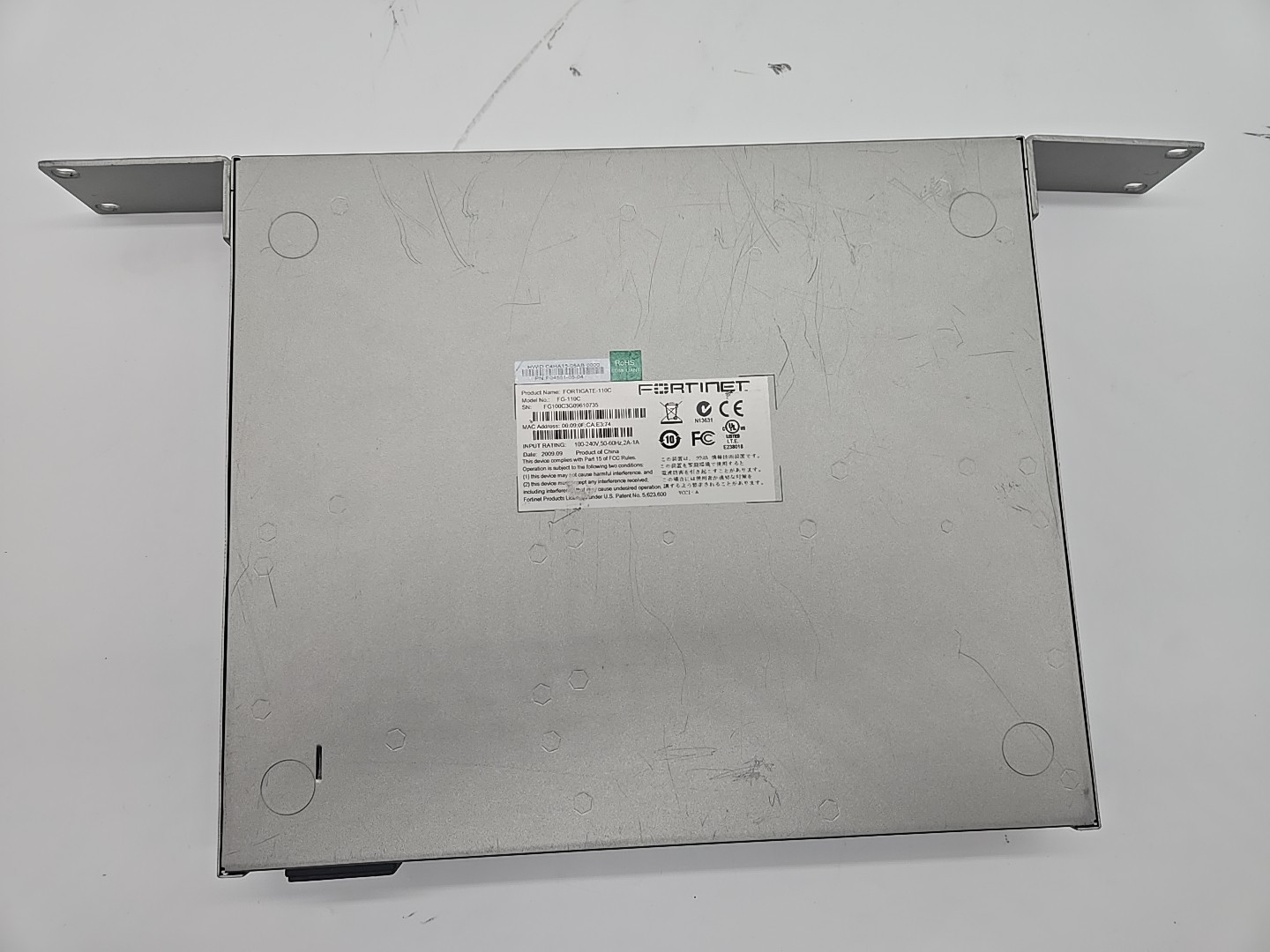 Fortinet FortiGate 110C Firewall Security Appliance FG-110C w/ Rackmount Kit