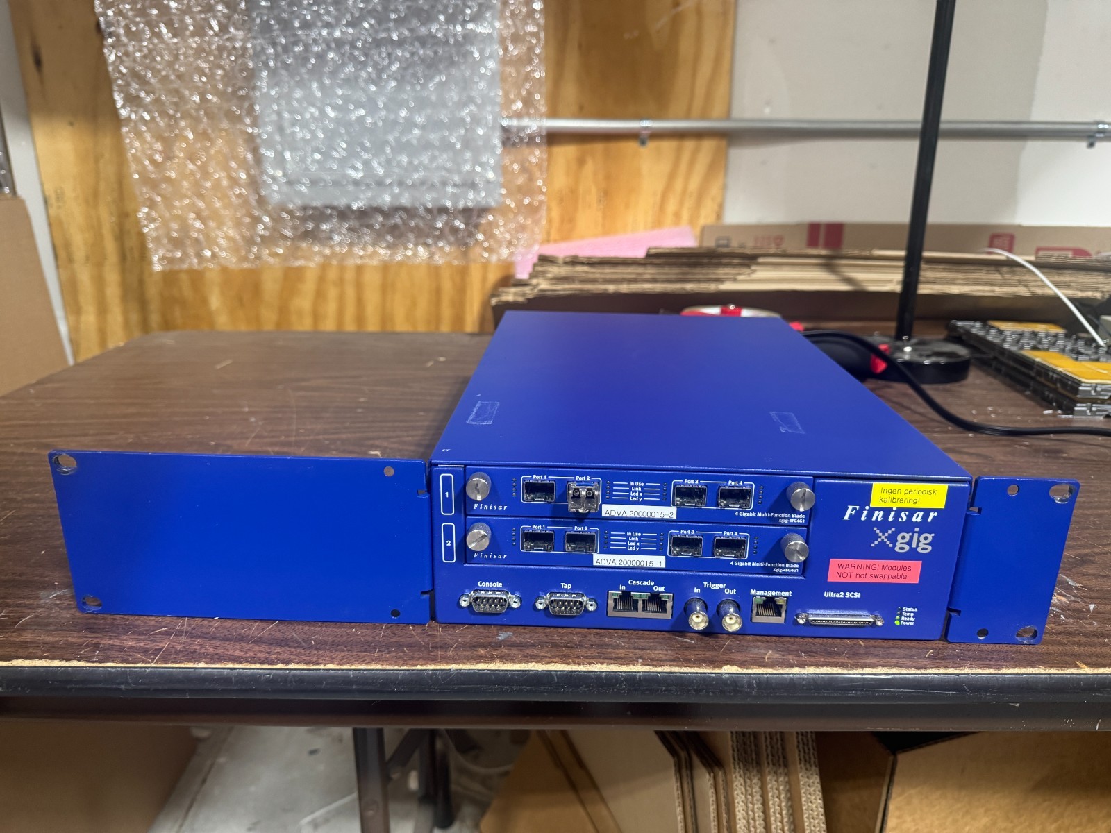 Finisar Xgig-C022 Protocol Analyzer w/ Xgig-4FG4G1 Blades Tested for power only