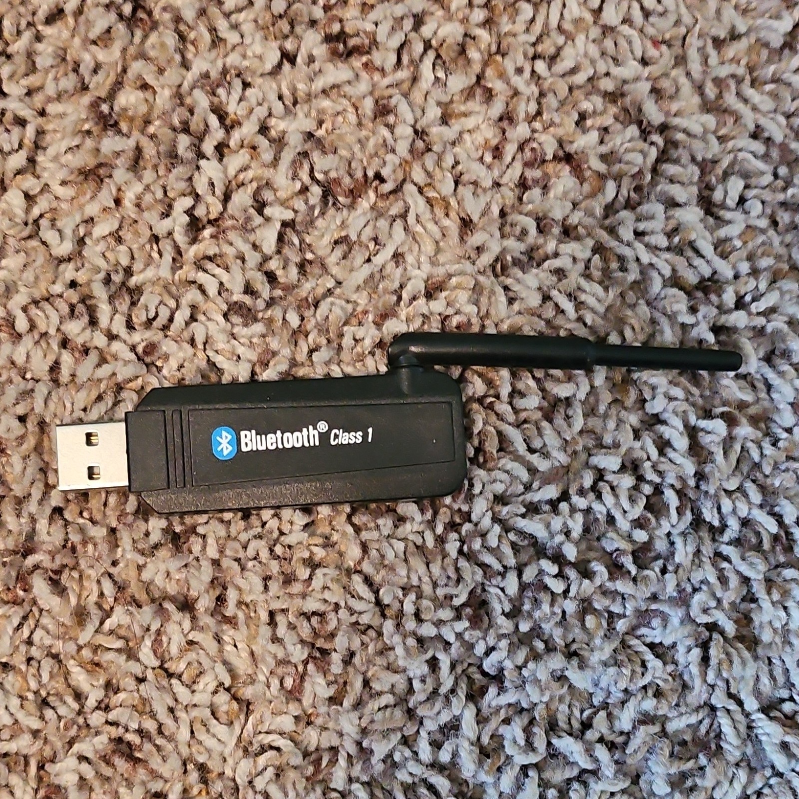 Bluetooth Class 1 USB Dongle Adapter with Antenna, Black