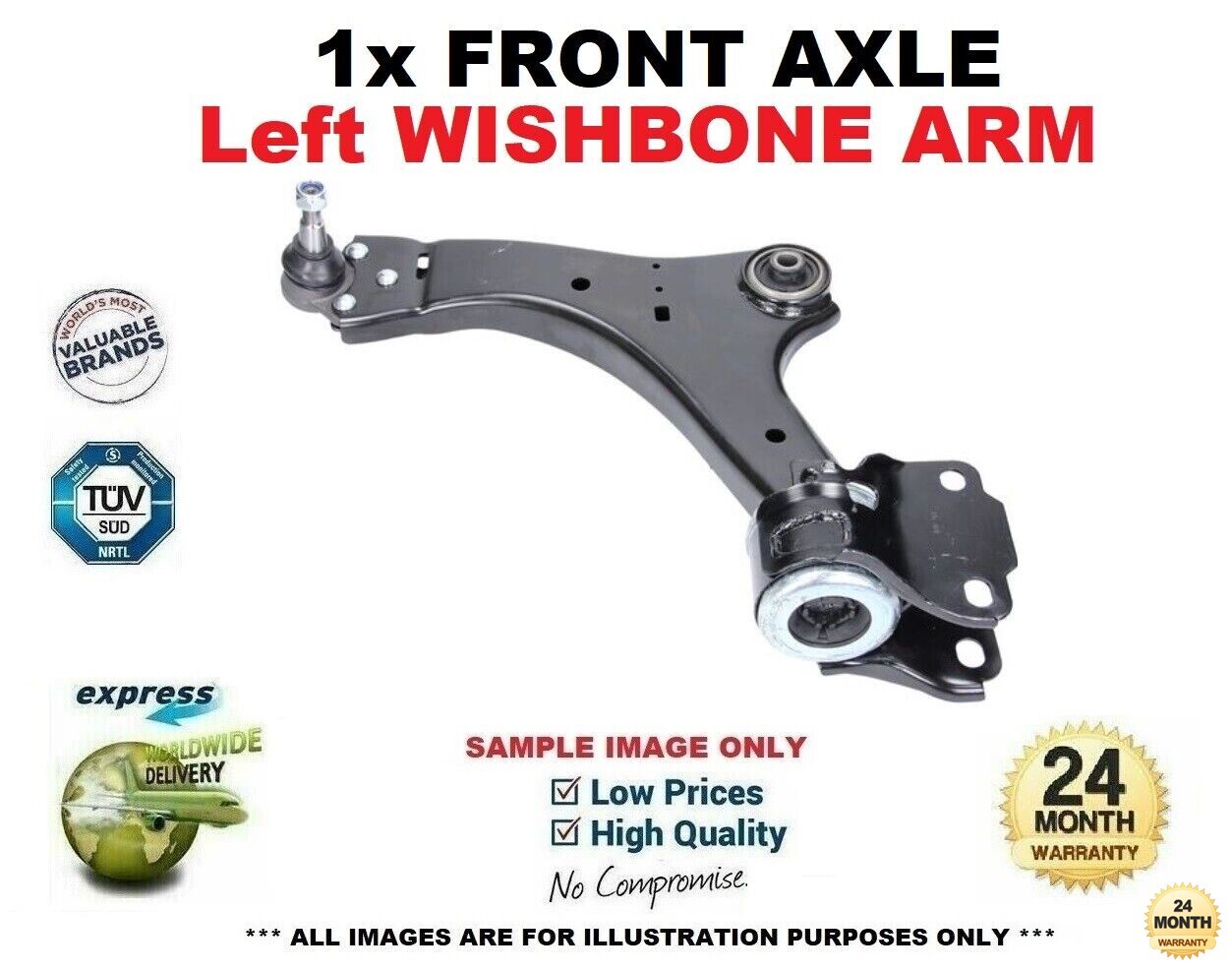 Front LEFT Lower WISHBONE TRACK CONTROL ARM for VOLVO V60 D3 D4 2010-2014