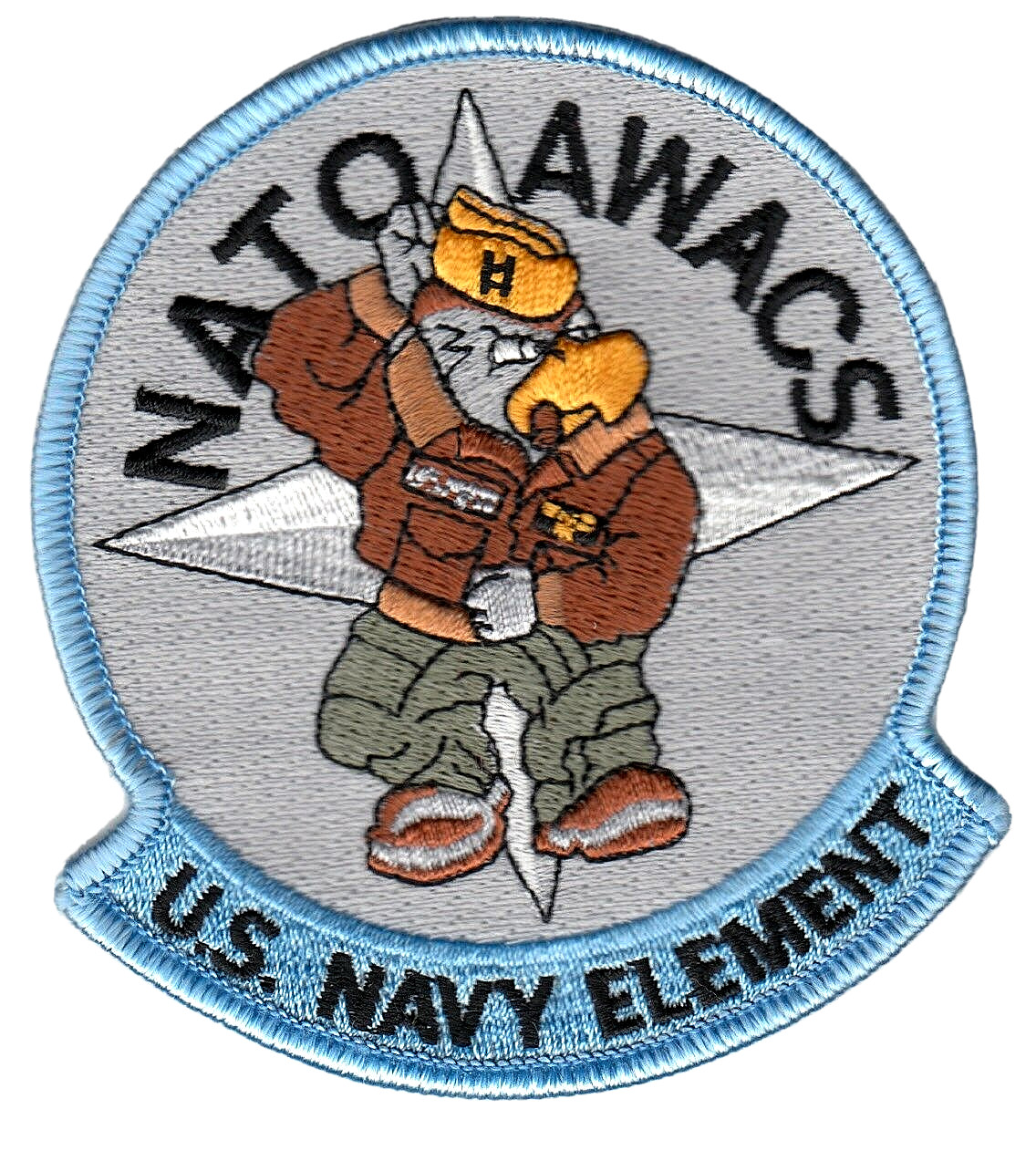 NATO AWACS U.S. NAVY ELEMENT COMMAND CHEST PATCH