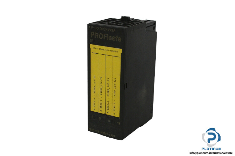 SIEMENS 6ES7 138-4FB03-0AB0 ELECTRONICS MODULE_6ES71384FB030AB0_4 F-DO PROFIsafe