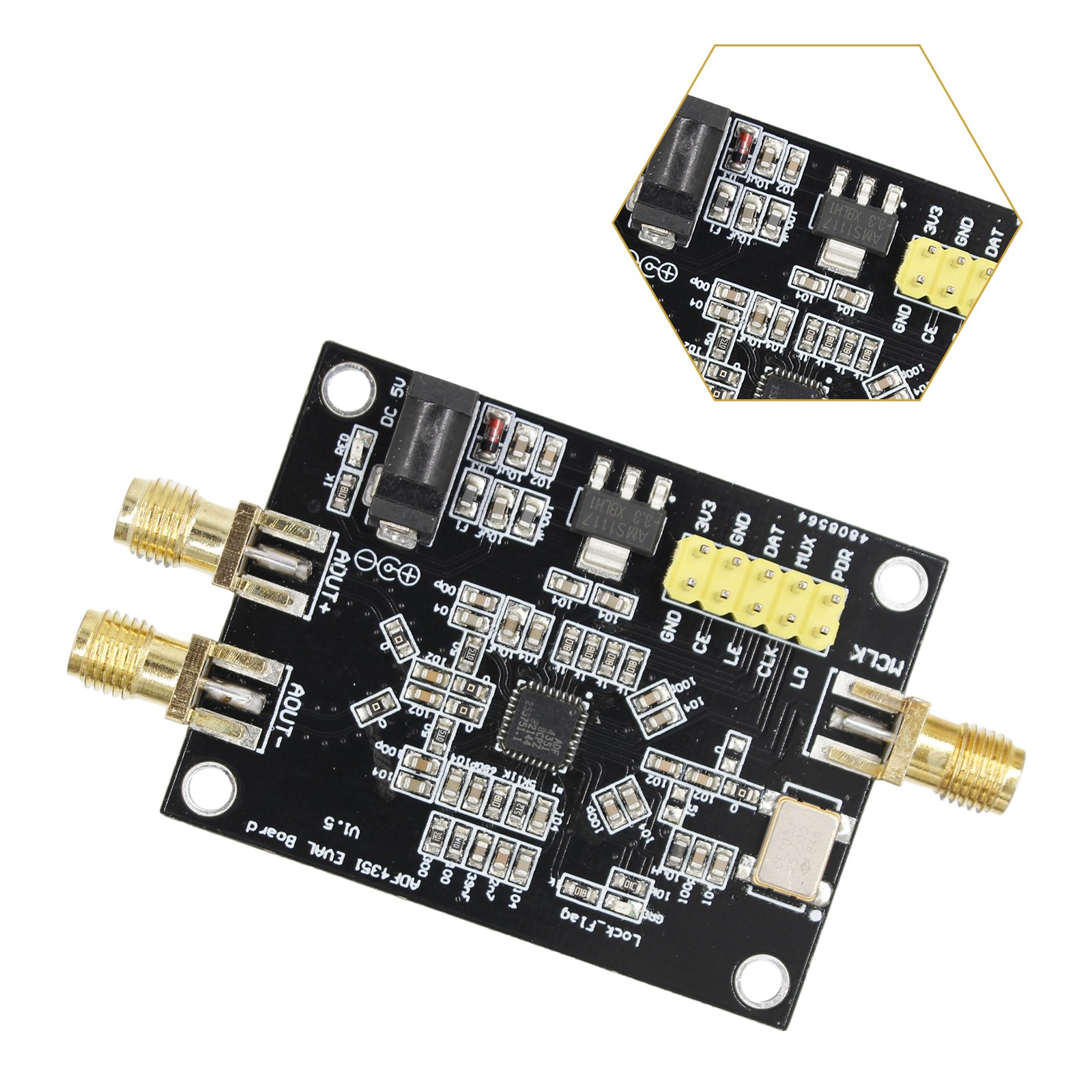 Development Board 35M-4400M RF Signal Source Phase Locked Loop Generation Module