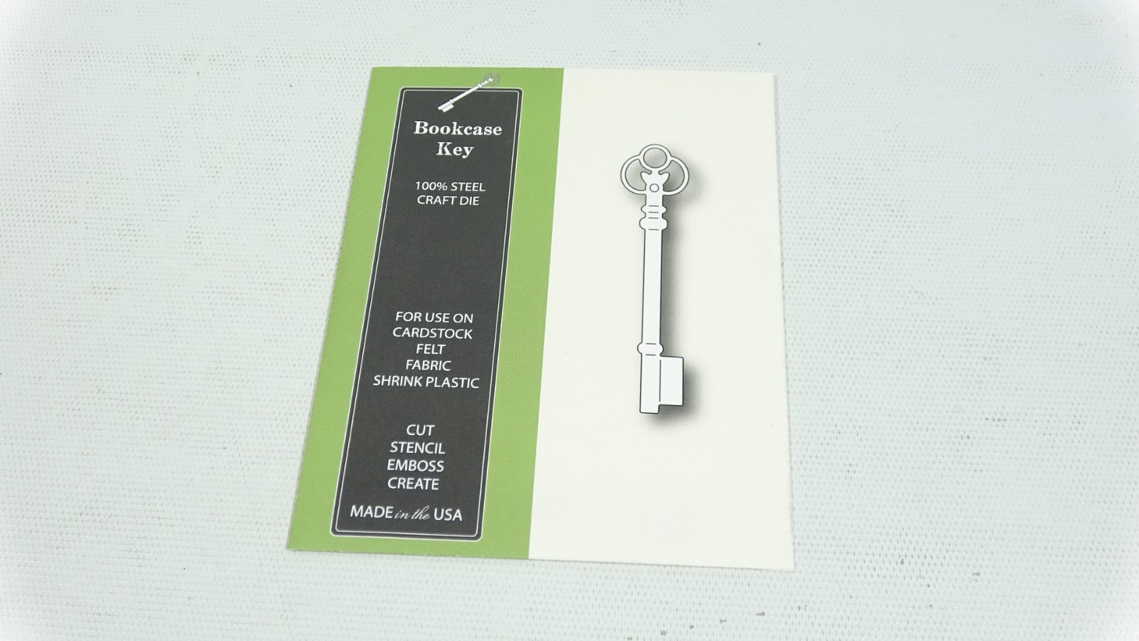 2012 Poppystamps Metal Die Bookcase Key 818