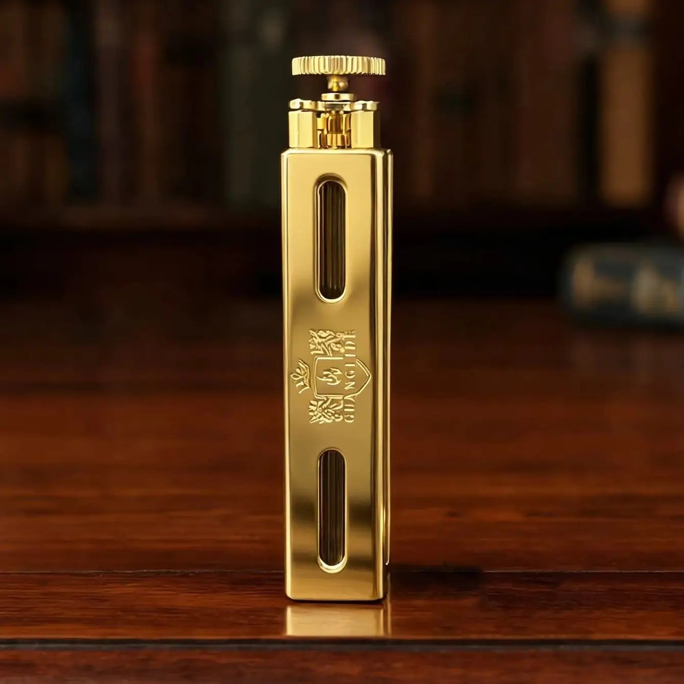 Brass Chrome Slim Cigarette Rolling Machine 6mm Manual Tobacco Roller 70mm Paper