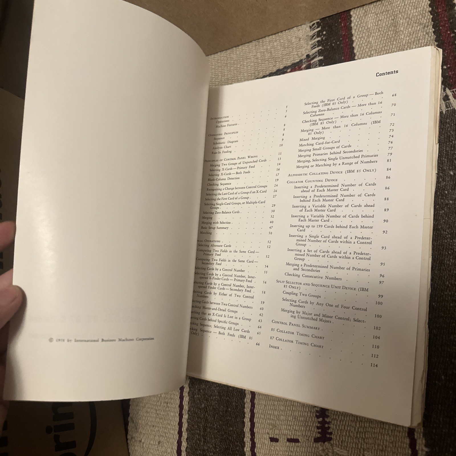 IBM 85 and 87 Collators Reference Manual, 1958