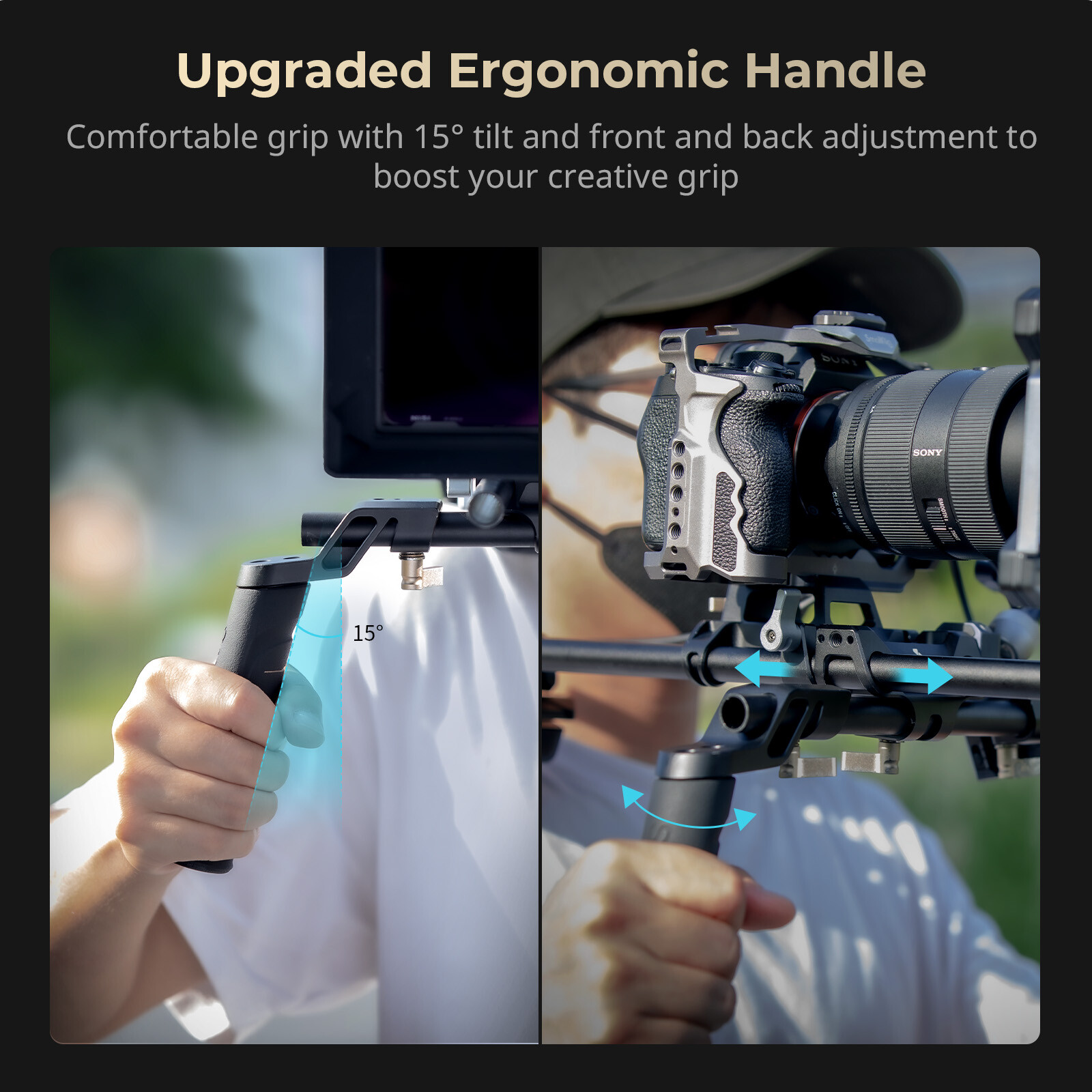 SmallRig Shoulder Rig Kit (Classic Version) for DSLR Camcorder, for Filmmaking