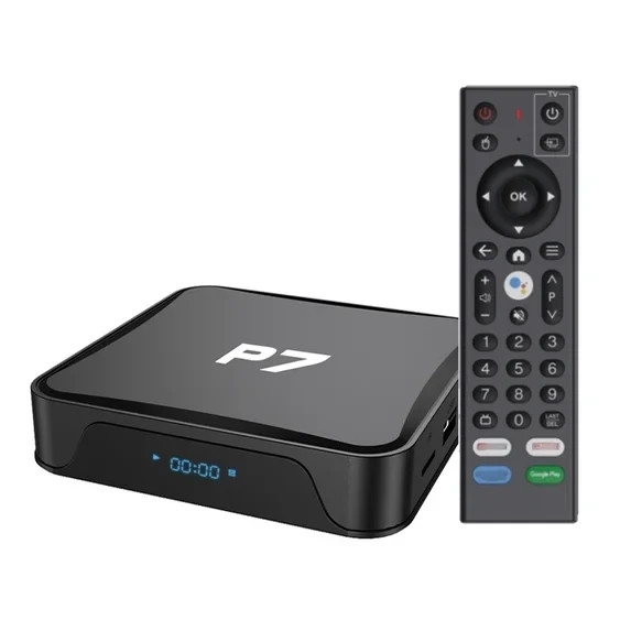 P7 Androidtv 8k hd 4G/ 32 G- TV  box with Several Apps:Sports,Movie, Live; Kids.