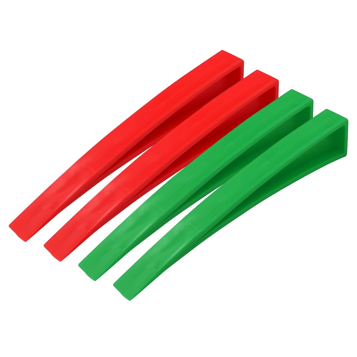 HAMOJUF 4PCS Car Window Curved Dent Repair Tools, Plastic Vehicle Red/Green