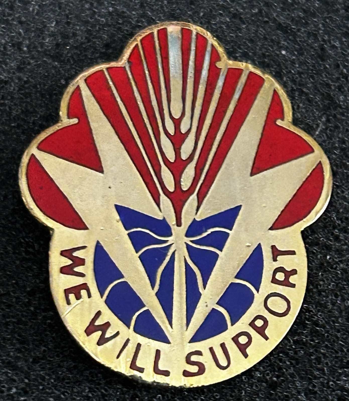 US Army Crest, DUI, DI - 100th Support Battalion, (CB, G23)