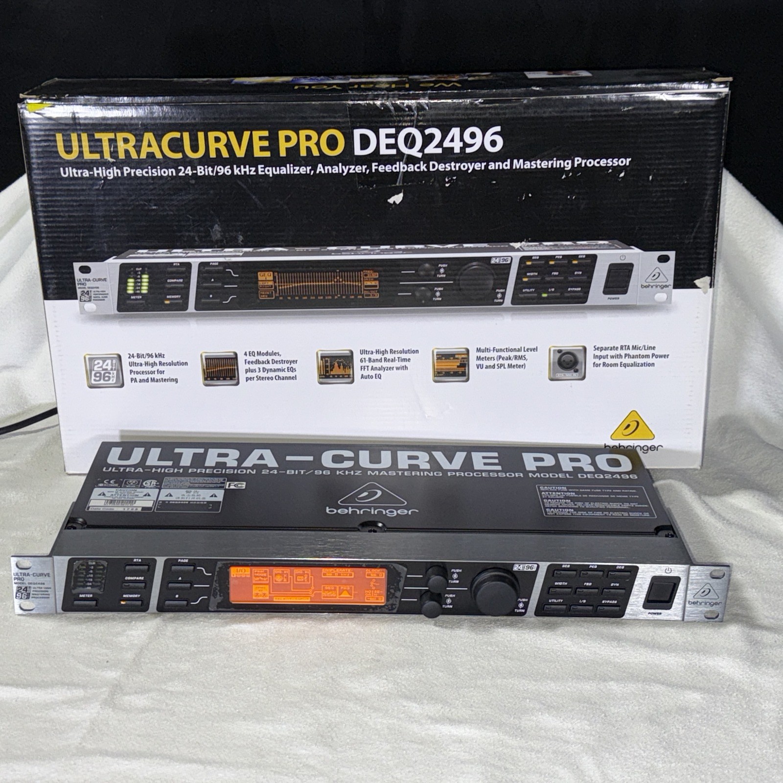 Behringer DEQ2496 Ultracurve Pro Ultra-High Precision 24-Bit Equalizer -...
