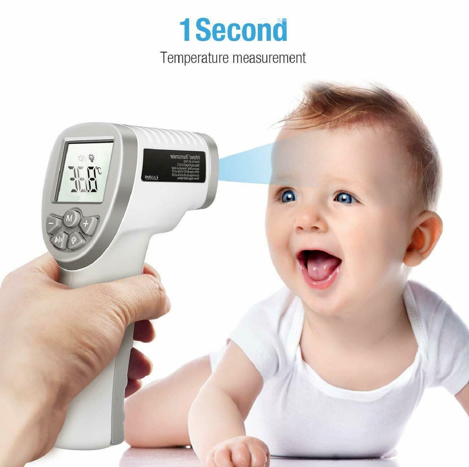 CLOC SK-T008 MEDICAL NON-CONTACT BODY / IR DIGITAL THERMOMETER (ADULT / BABY)