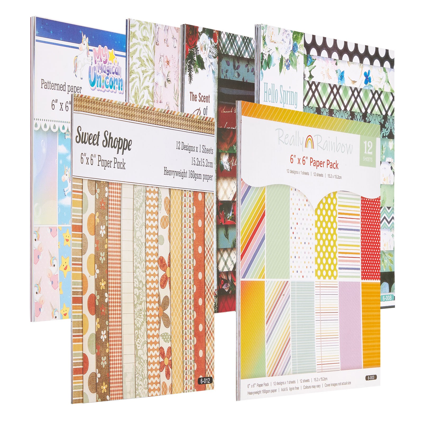 Uimoso 72 Sheets Patterned Scrapbook Paper Set for Crafting and Die Cutting